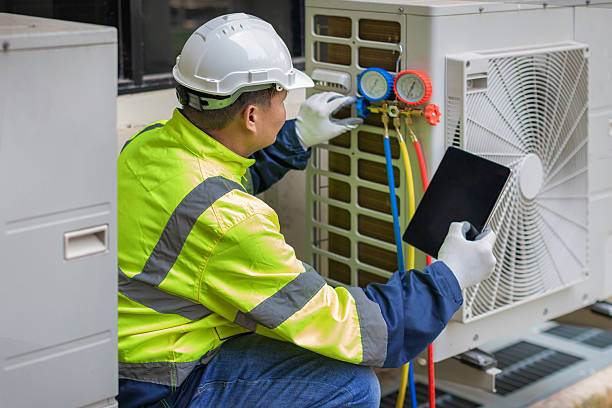 Professional Ac Repair technician working in Newton Center, MA